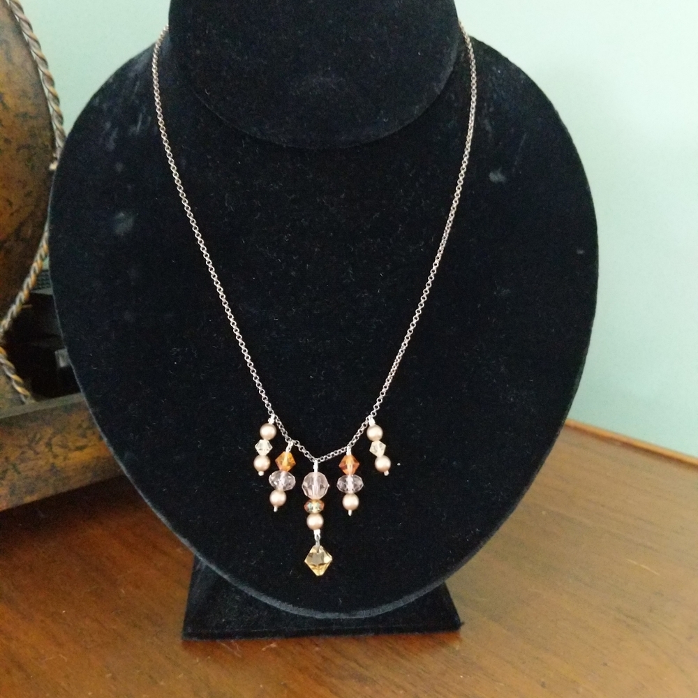 Necklace with beads